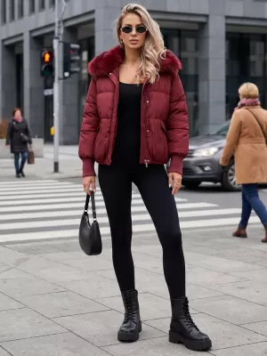 Damenjacke DSTREET TY5817 BURGUND