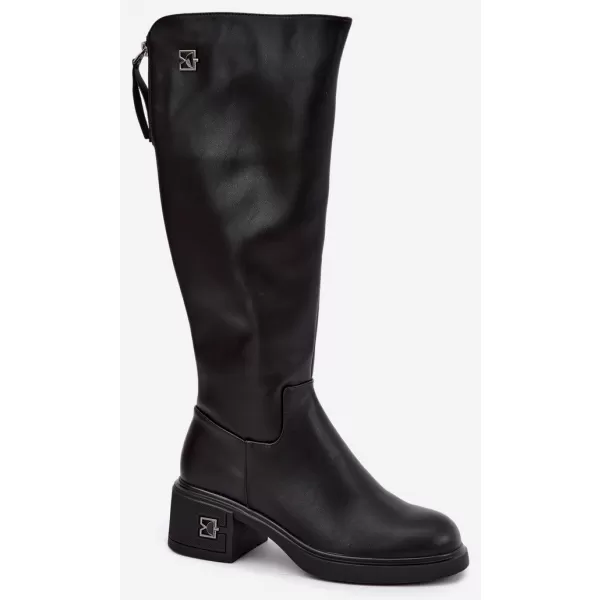  Damenstiefel VINCEZA 67056 LEDER SCHWARZ 