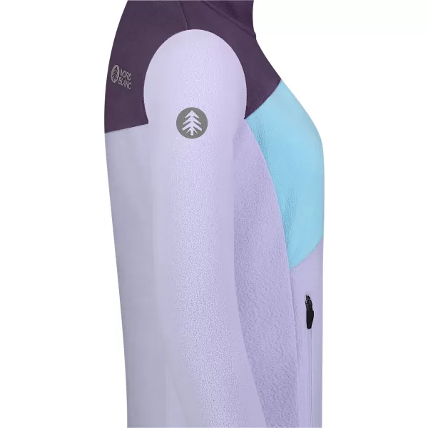  Leichtes Fleece-Sweatshirt für Damen NORDBLANC BEECH NBSFL8375 LILA 