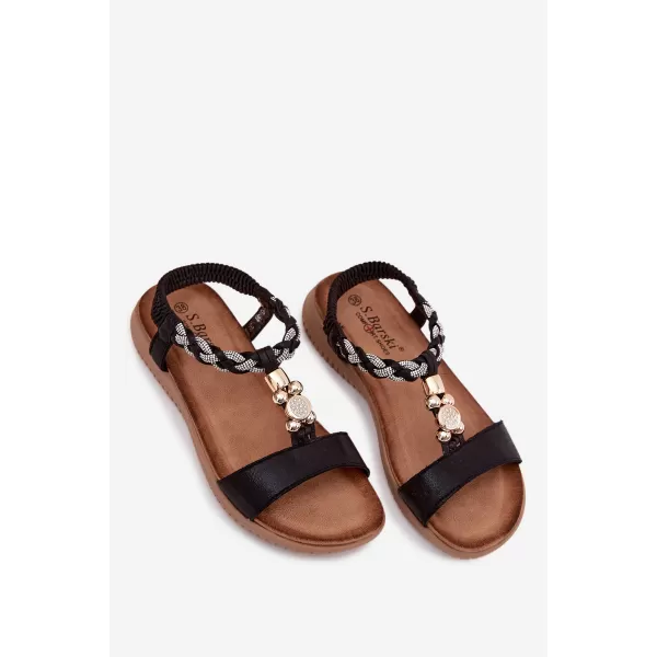  Damensandalen S.BARSKI KV61-6051 SCHWARZ 