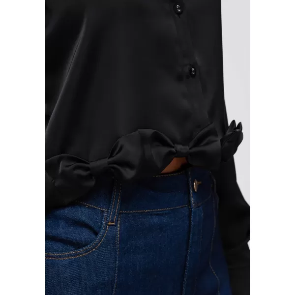  Damenhemd OMBRE OW-SH-E0059 SCHWARZ 