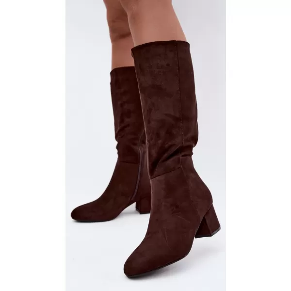  Damenstiefel S.BARSKI HY62-8131 SCHOKOLADE 