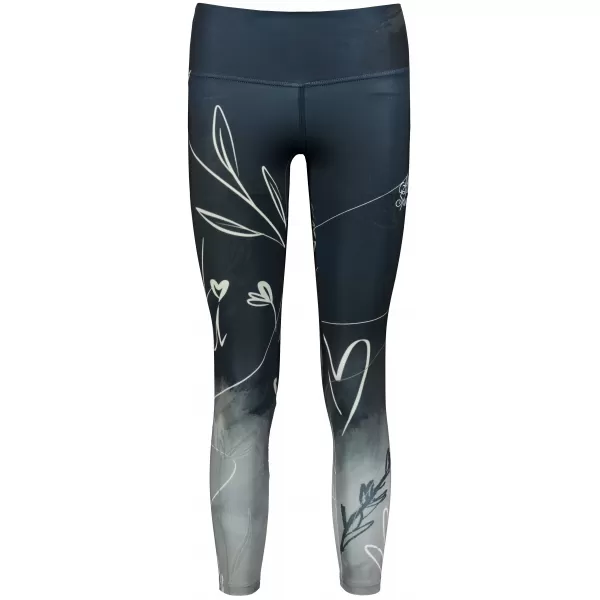  Lange Premium-Leggings für Damen (neue Größen) ALTISPORT VOJ/ALW083LEG05 SCHWARZ UND WEIß 