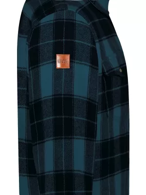 Herren-Flanellhemd NORDBLANC FEN NBSSM8369 DUNKELBLAU