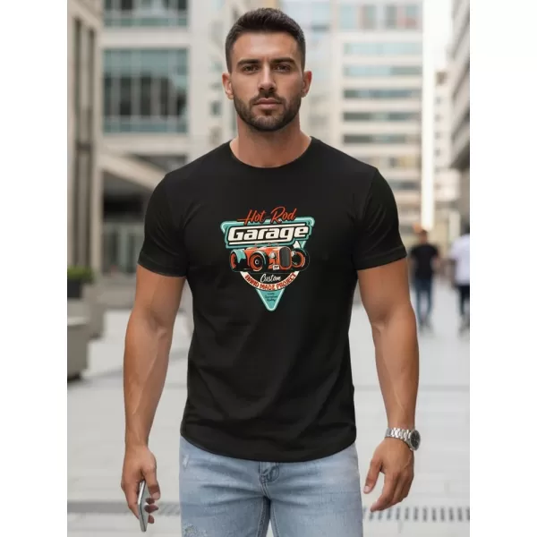  Herren-T-Shirt DSTREET NX5093R-BK SCHWARZ 