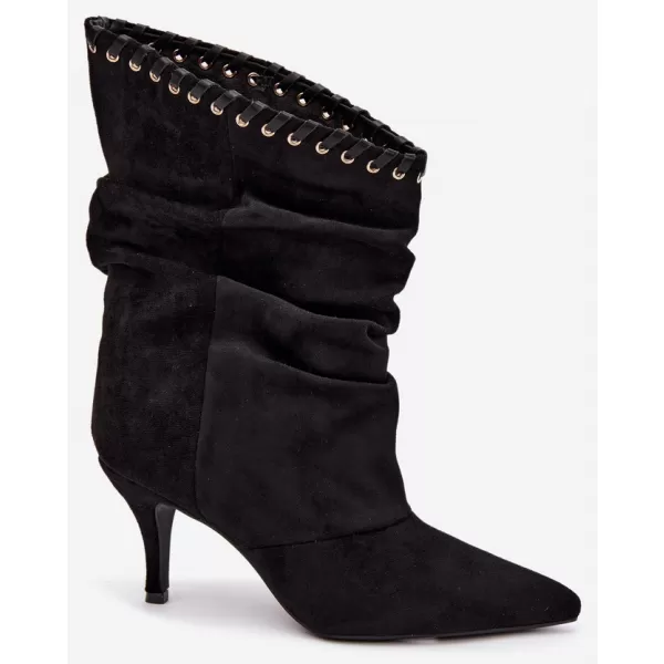  Damen-Stiefeletten BOTO 2568A SCHWARZ 
