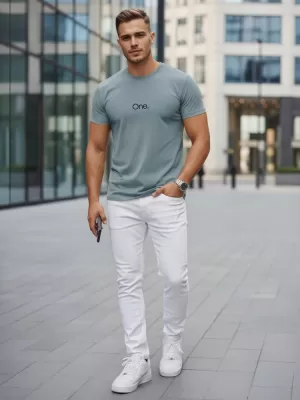 Herren-T-Shirt DSTREET NX5125R-SB BLAU