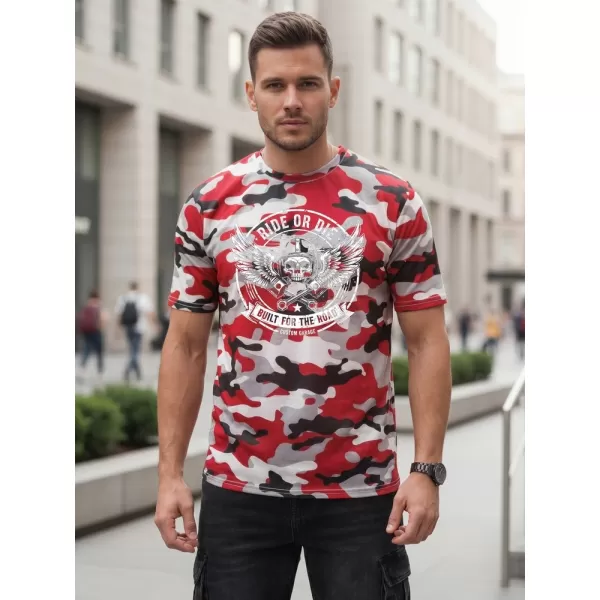  Herren-T-Shirt DSTREET NX2004R-RW-M ROT 