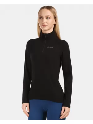 Fleece-Sweatshirt für Damen KILPI MONTALE-W 1L0204KI SCHWARZ