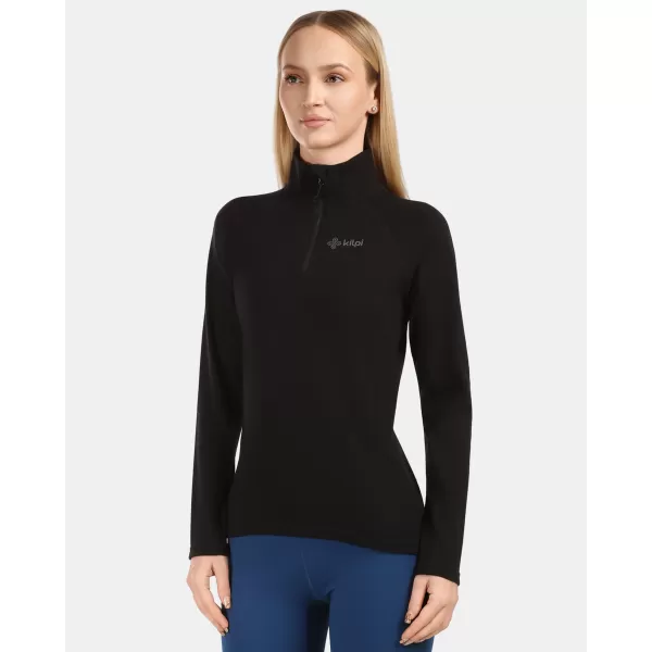  Fleece-Sweatshirt für Damen KILPI MONTALE-W 1L0204KI SCHWARZ 