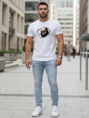 Herren-T-Shirt DSTREET NX5085R-WH WEIß