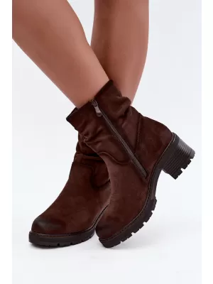 Damen-Stiefeletten S.BARSKI HY62-8100 BRAUN