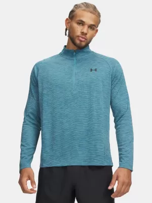 Herren-T-Shirt UNDER ARMOUR TECH TEXTURED 1/2 ZIP 1382797-466 BLAU