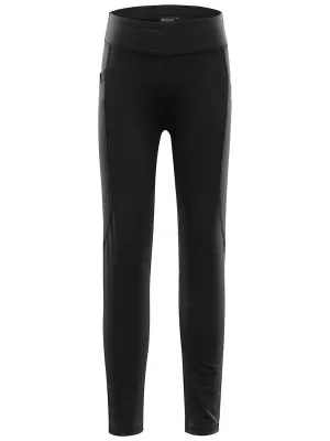 Leggings für Kinder ALPINE PRO GEMSO SCHWARZ