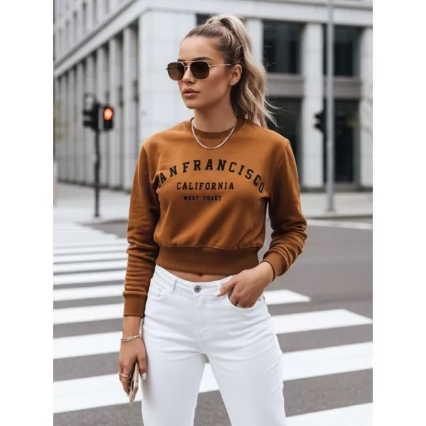  Damen-Sweatshirt DSTREET BY1565 BRAUN 