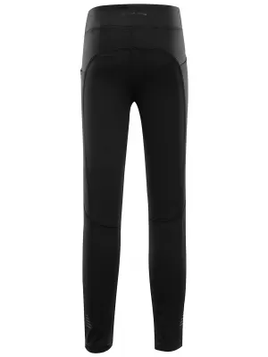 Leggings für Kinder ALPINE PRO GEMSO SCHWARZ