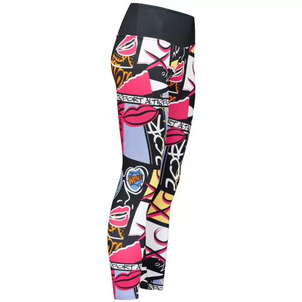  Damen Premium Long Funktionsleggings (neue Größen) ALTISPORT VOJ/ALW041LEG05 SCHWARZ 