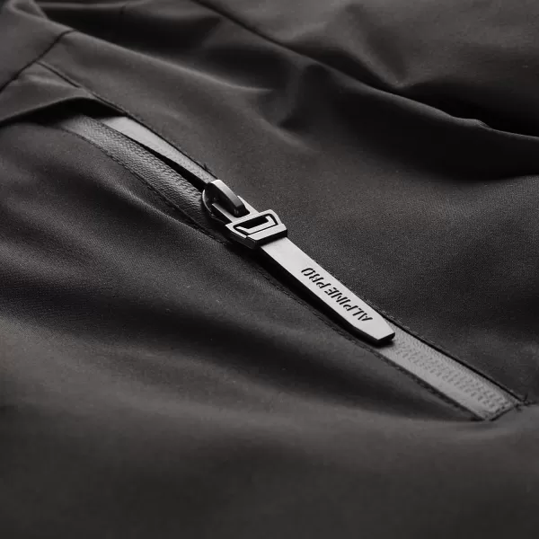  Wintermantel für Damen ALPINE PRO WUSSA 2 SCHWARZ 