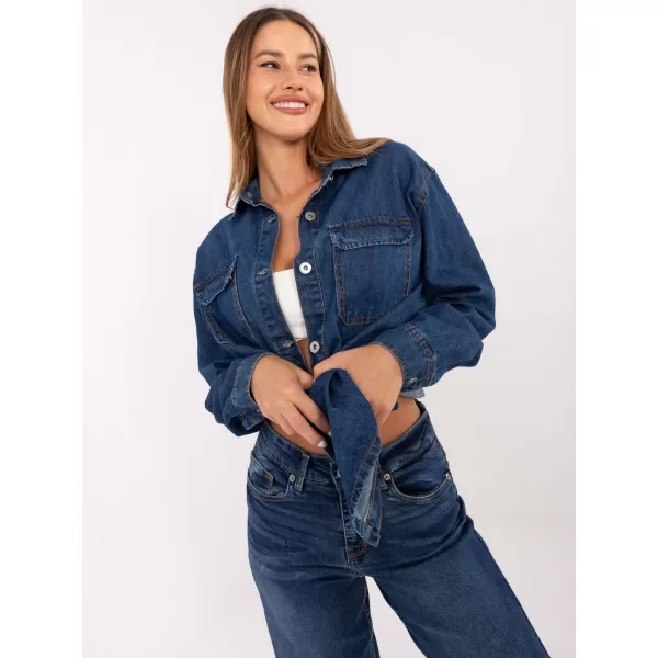  Damenhemd SUBLEVEL D80026BI11280M314 DUNKELBLAU 