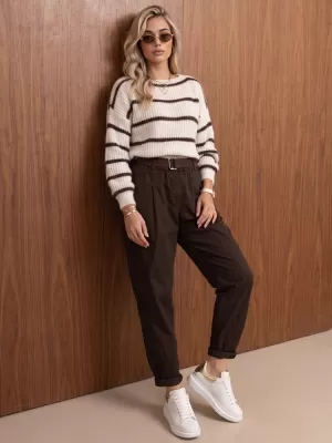 Damenhosen DSTREET UY3185 BRAUN