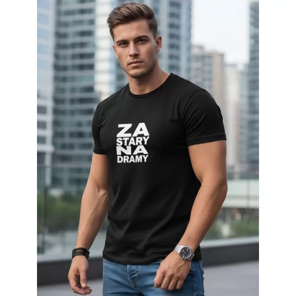  Herren-T-Shirt DSTREET NX0112R-BK SCHWARZ 