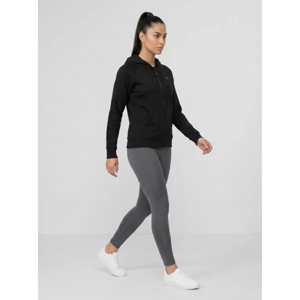  Damen-Sweatshirt 4F WMM00TSWSF2535 TIEFSCHWARZ 