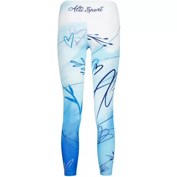  Lange Premium-Leggings für Damen (neue Größen) ALTISPORT VOJ/ALW083LEG05 WEIß BLAU 