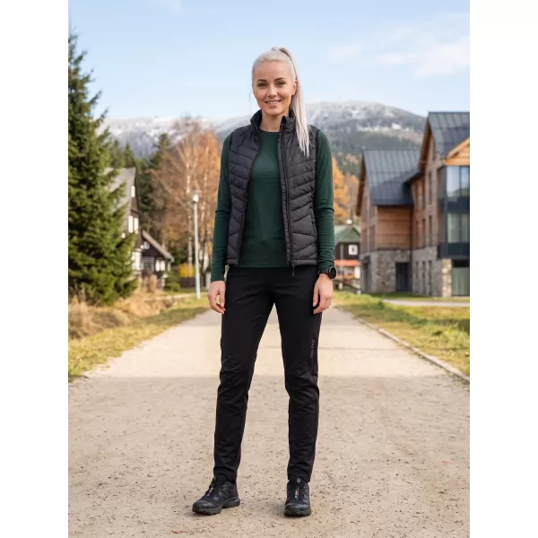  Softshellhose für Damen ALPINE PRO ABARA 2 SCHWARZ 