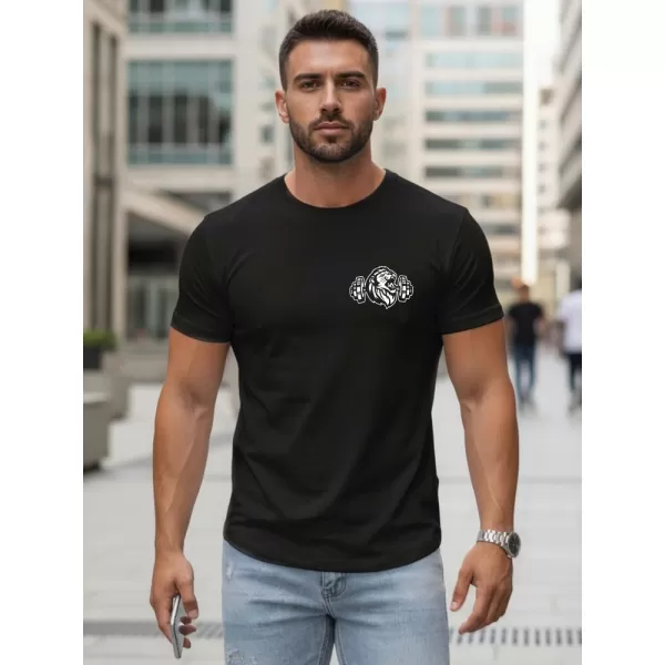  Herren-T-Shirt DSTREET NX5084R SCHWARZ 