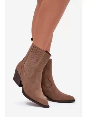 Damen-Stiefeletten BOTO NC1339K/6350 KHAKI
