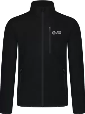 Leichtes Fleece-Sweatshirt für Herren NORDBLANC QUARRY NBSFM8372 SCHWARZ