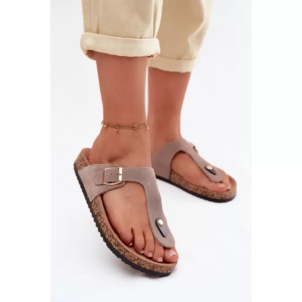  Damen-Flip-Flops BOTO 26SD21-101 BEIGE 