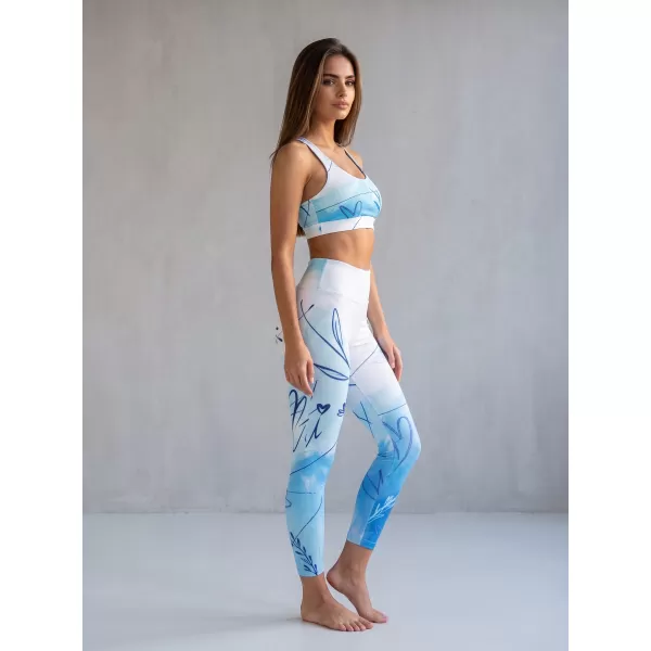  Lange Premium-Leggings für Damen (neue Größen) ALTISPORT VOJ/ALW083LEG05 WEIß BLAU 