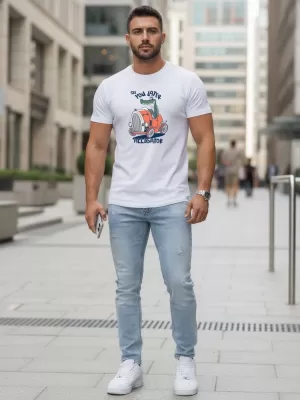 Herren-T-Shirt DSTREET NX5083R-WH WEIß
