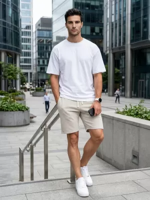 Herrenshorts DSTREET SX2622 BEIGE