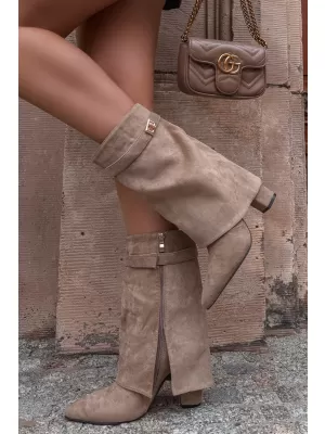 Damen-Stiefeletten BOTO LA3116 KHAKI