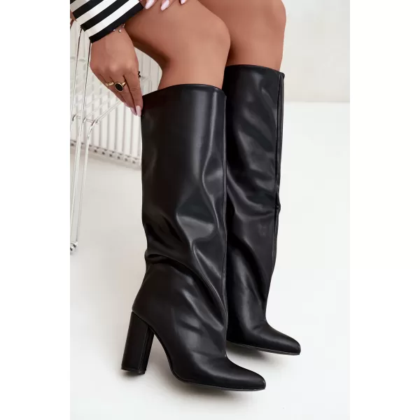  Damenstiefel BOTO C-377/LA3165  GLÄNZENDES SCHWARZ 