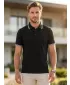 Herren-T-Shirt mit Kragen MALFINI FOCUS 232 SCHWARZ
