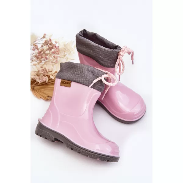  Gummistiefel für Kinder BOTO 951 PINK ROSA/GRAU 