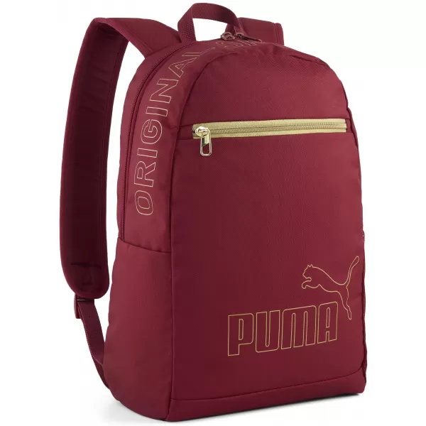  Rucksack PUMA PHASE GOLD BACKPACK II 09300101 GRANATGLANZ/GOLD 