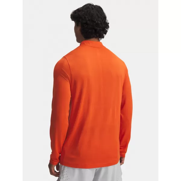  Herren-T-Shirt UNDER ARMOUR VANISH ELITE SEAMLESS 1/4 ZP 1382798-844 ORANGE 