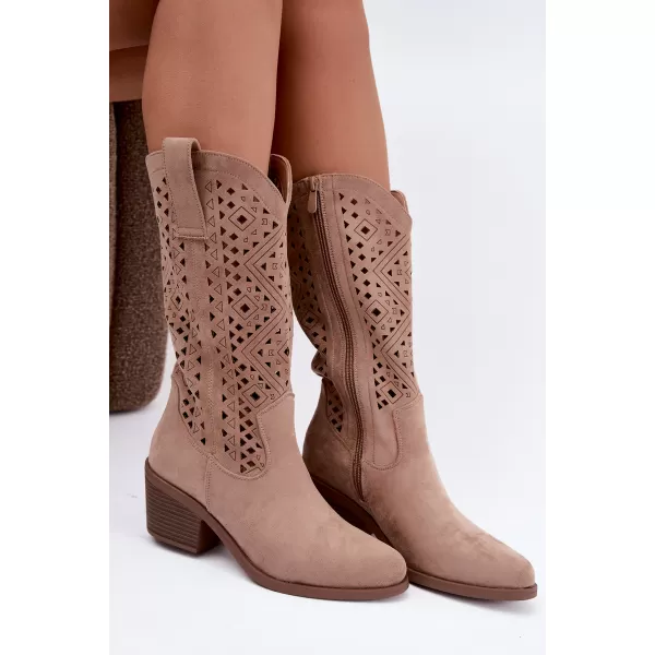 Damenstiefel S.BARSKI HY62-8126 BEIGE 
