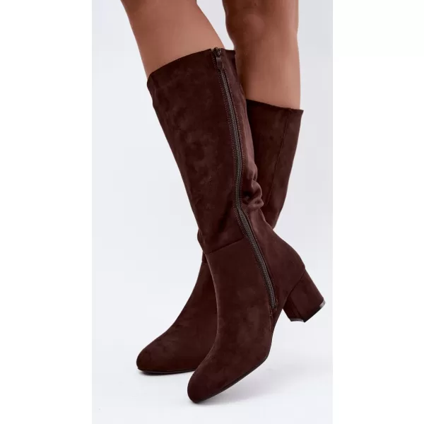  Damenstiefel S.BARSKI HY62-8131 SCHOKOLADE 