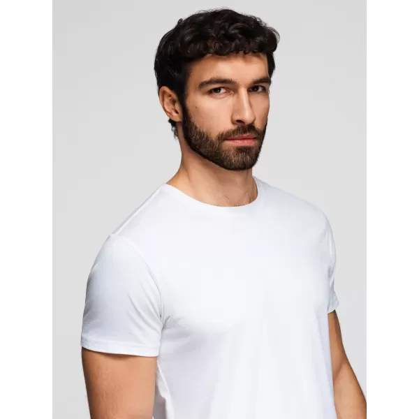  Herren-T-Shirt OMBRE OM-TSBS-0268 GRAUGRÜN/WEIß/BEIGE 