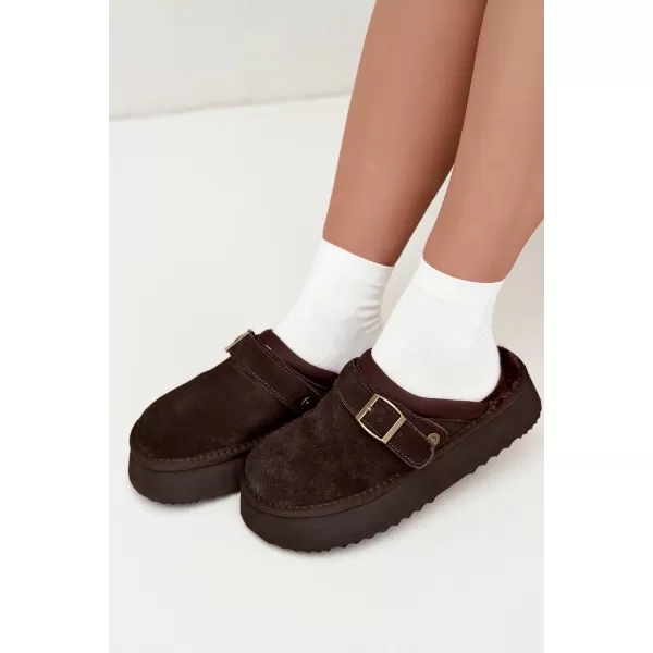  Damenhausschuhe BIG STAR SHOES UU274697 BRAUN/BEIGE 