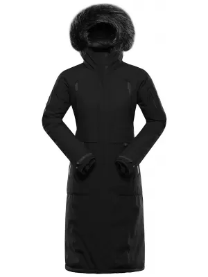 Wintermantel für Damen ALPINE PRO WUSSA 2 SCHWARZ