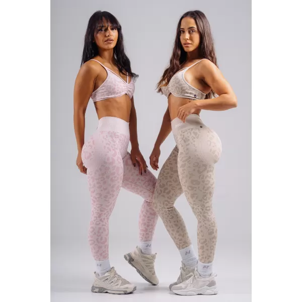  Kompressions-Push-up-Leggings mit Leopardenmuster NEBBIA PRIMAL 849 ROSA LEOPARD 
