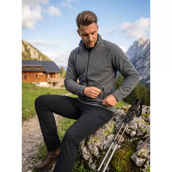  Herren-Sweatshirt aus Microfleece MALFINI FACTOR 852 SCHWARZES HIGHLIGHT 