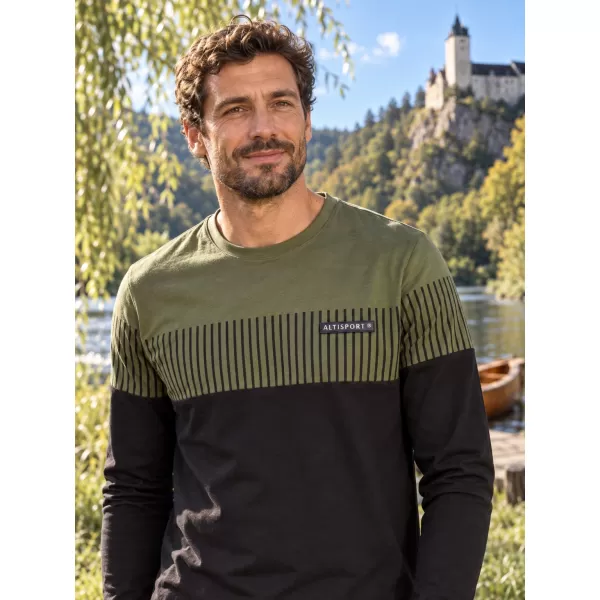  Herren-T-Shirt ALTISPORT IGGY MILITÄR 