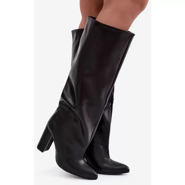  Damenstiefel BOTO C-377/LA3165  GLÄNZENDES SCHWARZ 